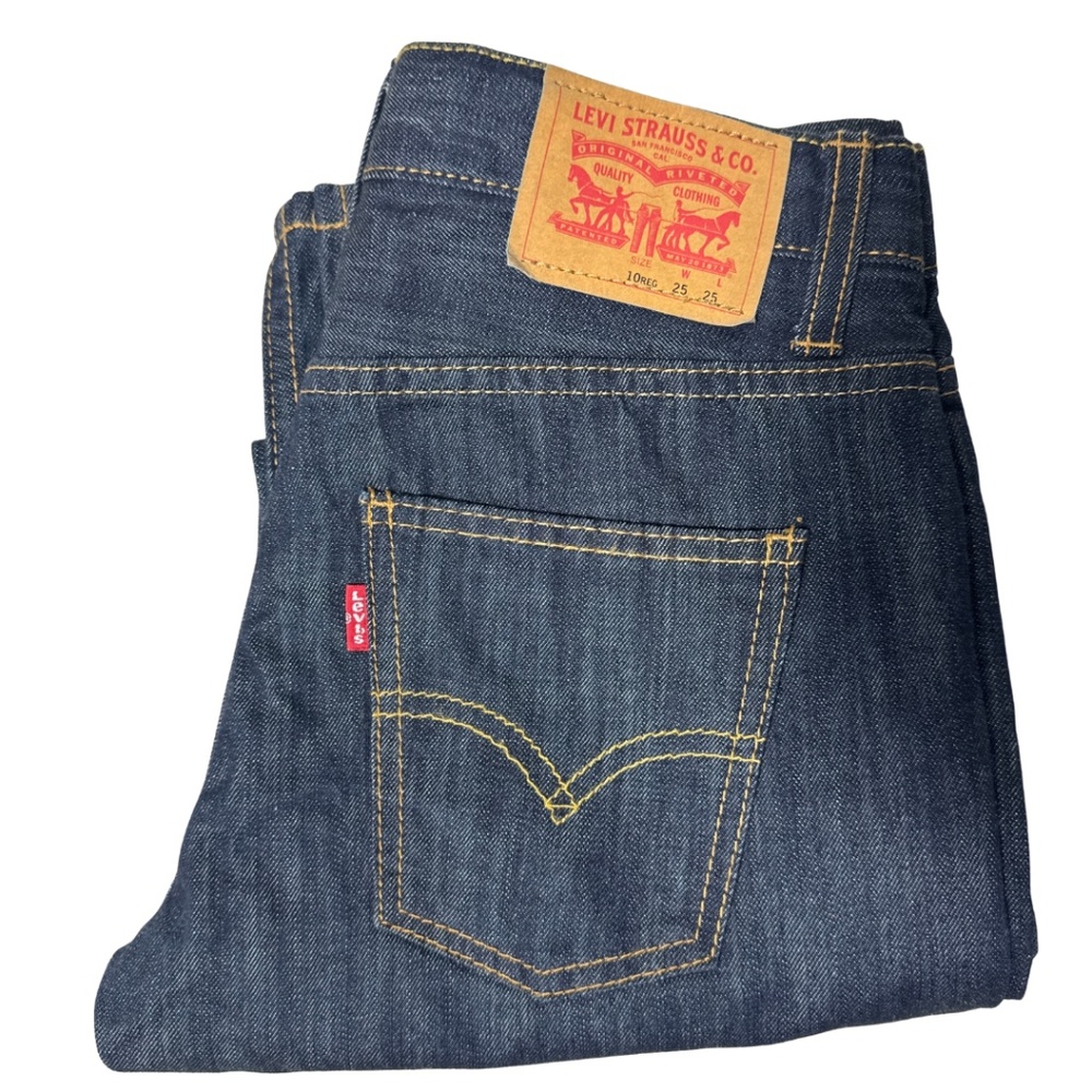 Levi’s Straight Leg Blue Jeans – Size 10 – Dark Wash 100% Cotton Classic Fit